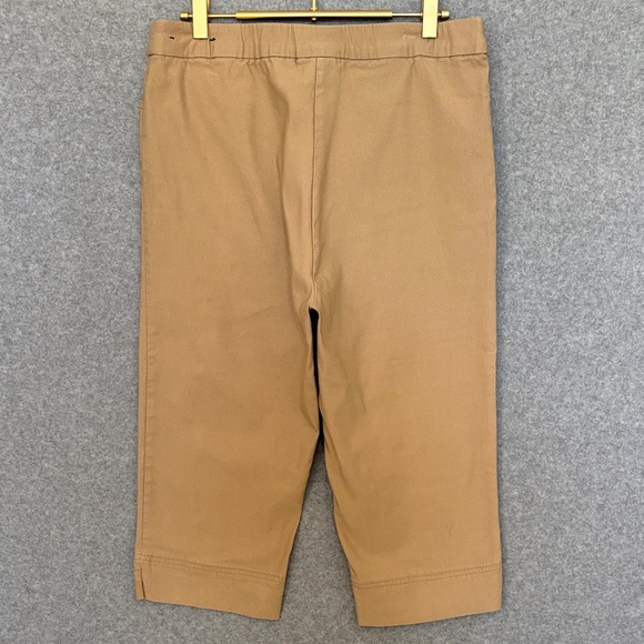 Alfred Dunner Cropped Capri Pants 10 Khaki - Picture 3 of 7
